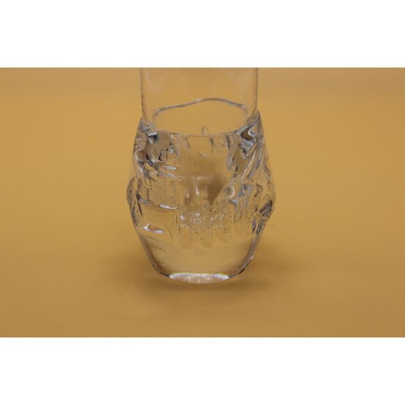 Daum France mid century modern abstract bulb base crystal‎ vase signed - Picture 3 of 16